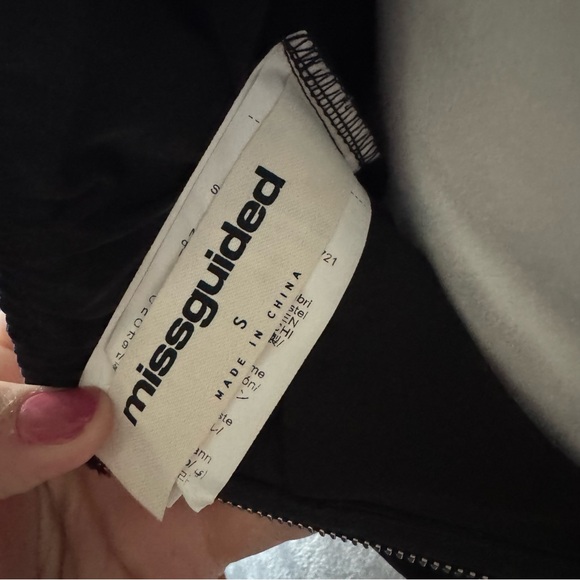 Missguided Satin Bandeau Tie Neck Corset Top | Size Small - Picture 10 of 11